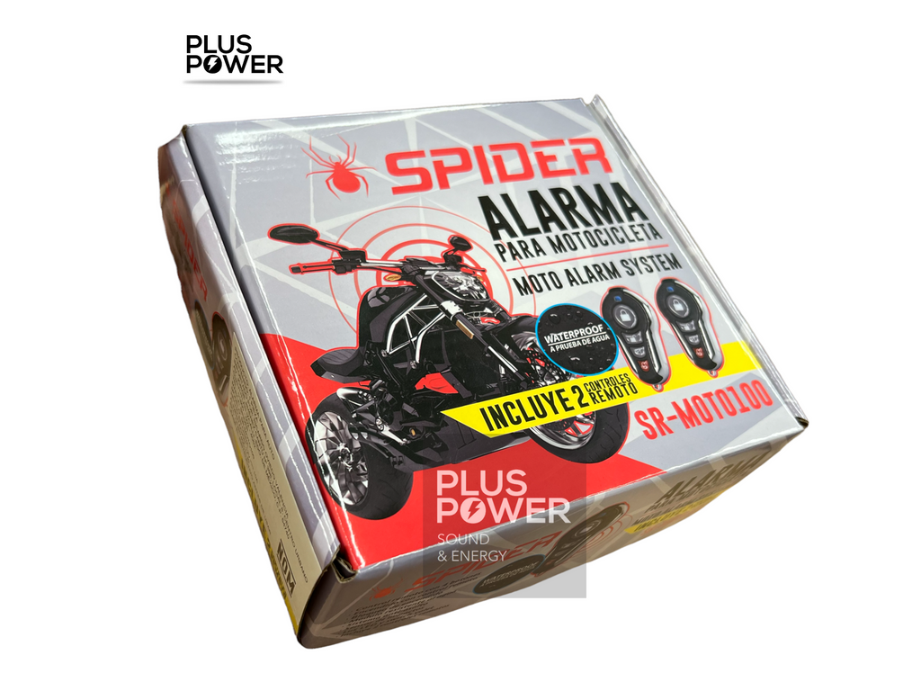 Alarma Para Motocicleta Spider Color Negro